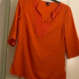 Orange blouse